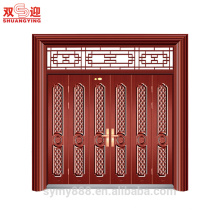 Heiße verkaufende dekorative Schmiedeeisenstahltür Chinas Fabrik mit spätestem französischem Stahlfenstergrilldesign